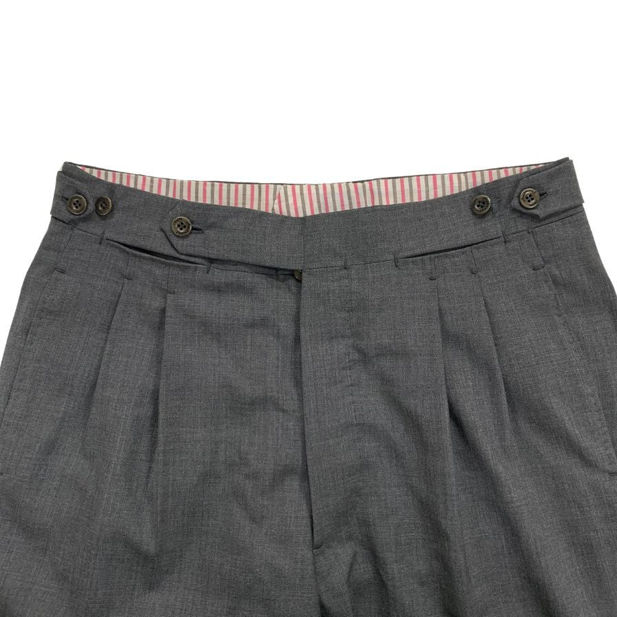 アンブロージ スラックス ウール メンズサイズ48 グレー系 AMBROSI LA【】