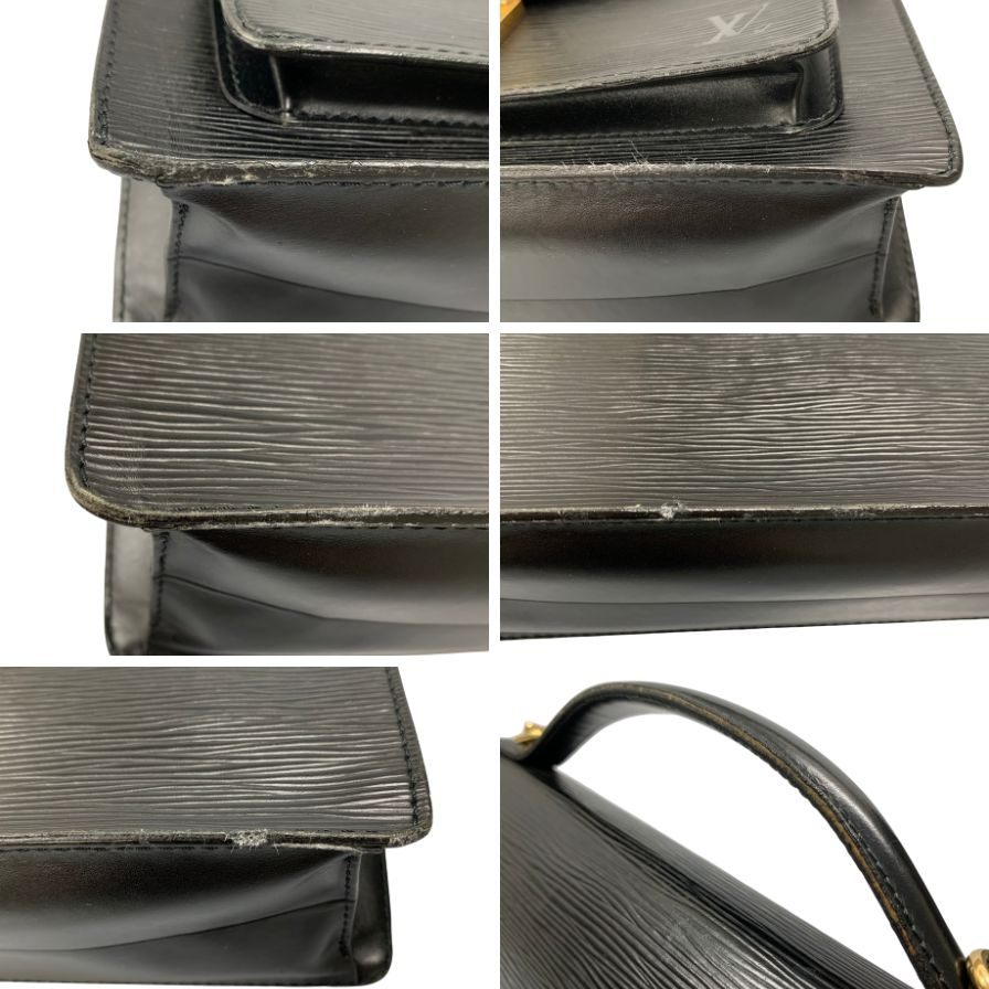 ルイヴィトン ハンドバッグ モンソー M52122 エピ ノワール レザー ショルダーストラップ ブラック レディース LOUIS VUITTON【AFE11】