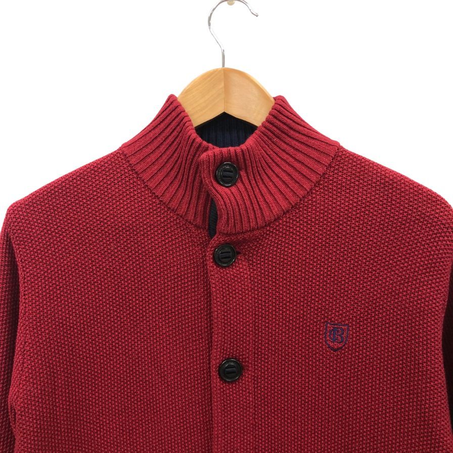 未使用◆ブラックレーベル クレストブリッジ カーディガン ハイネック 51N09-208-18 サイズ2 メンズ レッド BLACK LABEL CRESTBRIDGE 【AFB14】