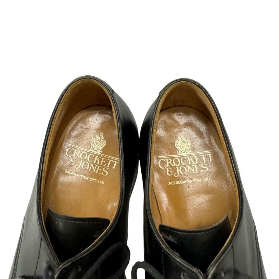 クロケット&ジョーンズ レザーシューズ Uチップ ベイズウォーター カーフ ブラック サイズ5E メンズ CROCKETT&JONES BAYSWATER 約23.5cm【LA】