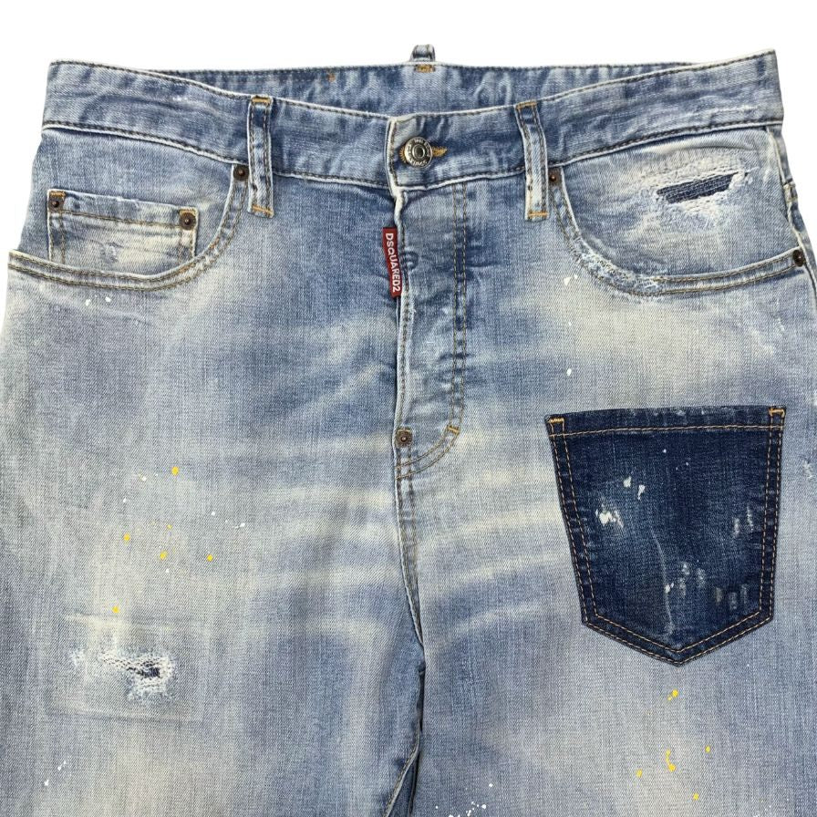 ディースクエアード デニムパンツ S75LB0513 コットン サイズ42 レディース インディゴ DSQUARED2 【AFB32】