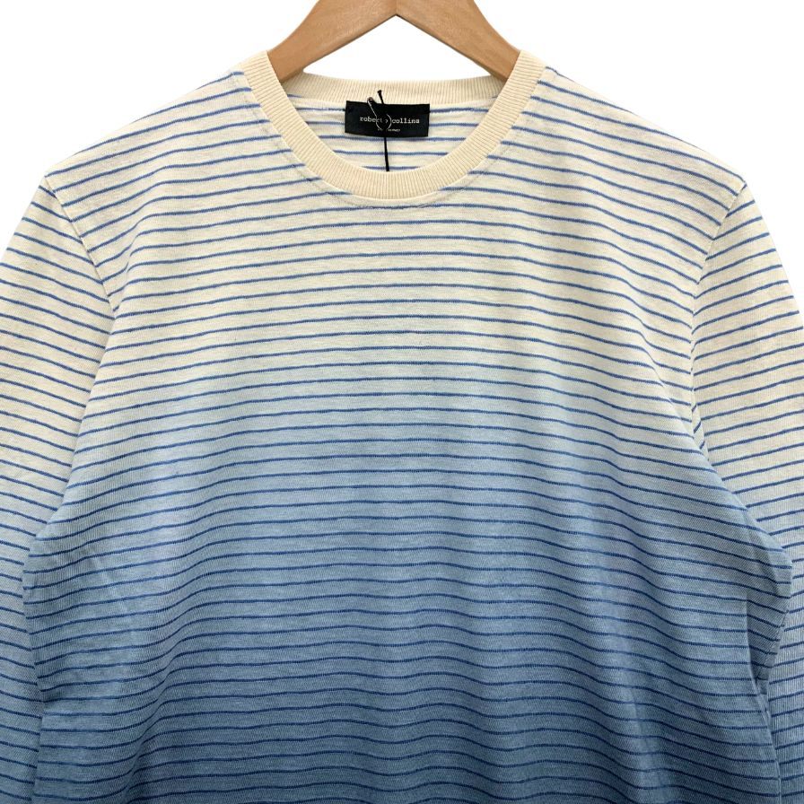 中古◆ロベルトコリーナ クルーネックロングTシャツ ブルーグラデ メンズ 48サイズ Roberto Collina 【AFB23】