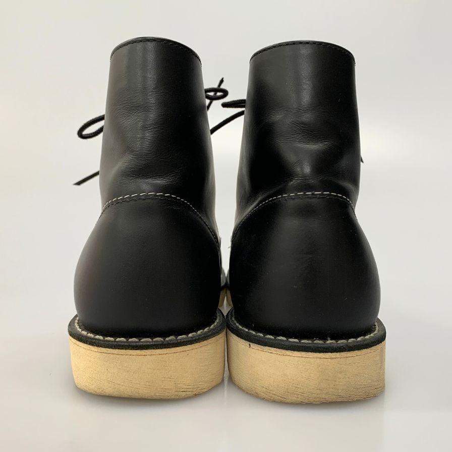 レッドウィング アイリッシュセッター ドックタグ 8165 プレーントゥ ブラック メンズサイズ UK 8.5 A Red Wing 約27.0cm【AFC43】