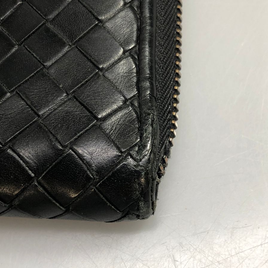 ボッテガ イントレチャート 長財布 ブラック系 Bottega【AFI17】