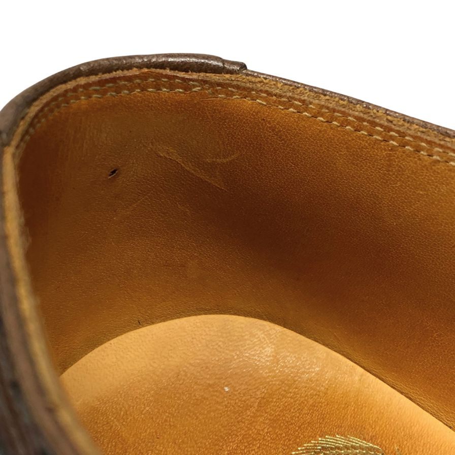 スコッチグレイン ドレスシューズ レザー ウィングチップ 内羽根 ブラウン メンズ サイズ25.5 Scoth Grain 約25.5cm【AFC35】