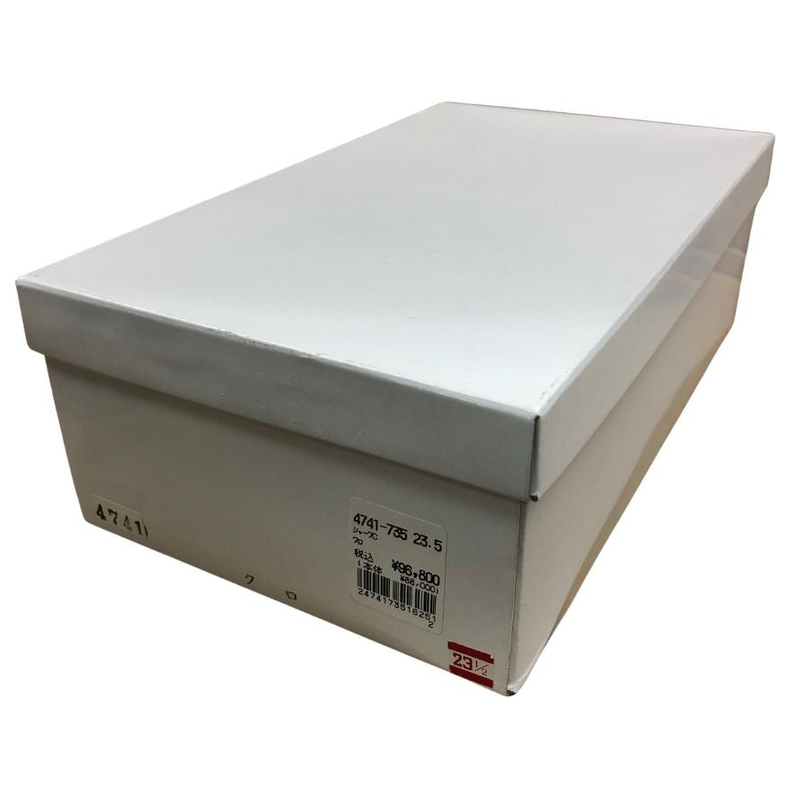 新宿屋 レザーパンプス シャーク 4741-735 ブラック 23.5㎝ レディース shinjukuya 約23.5cm【AFD9】