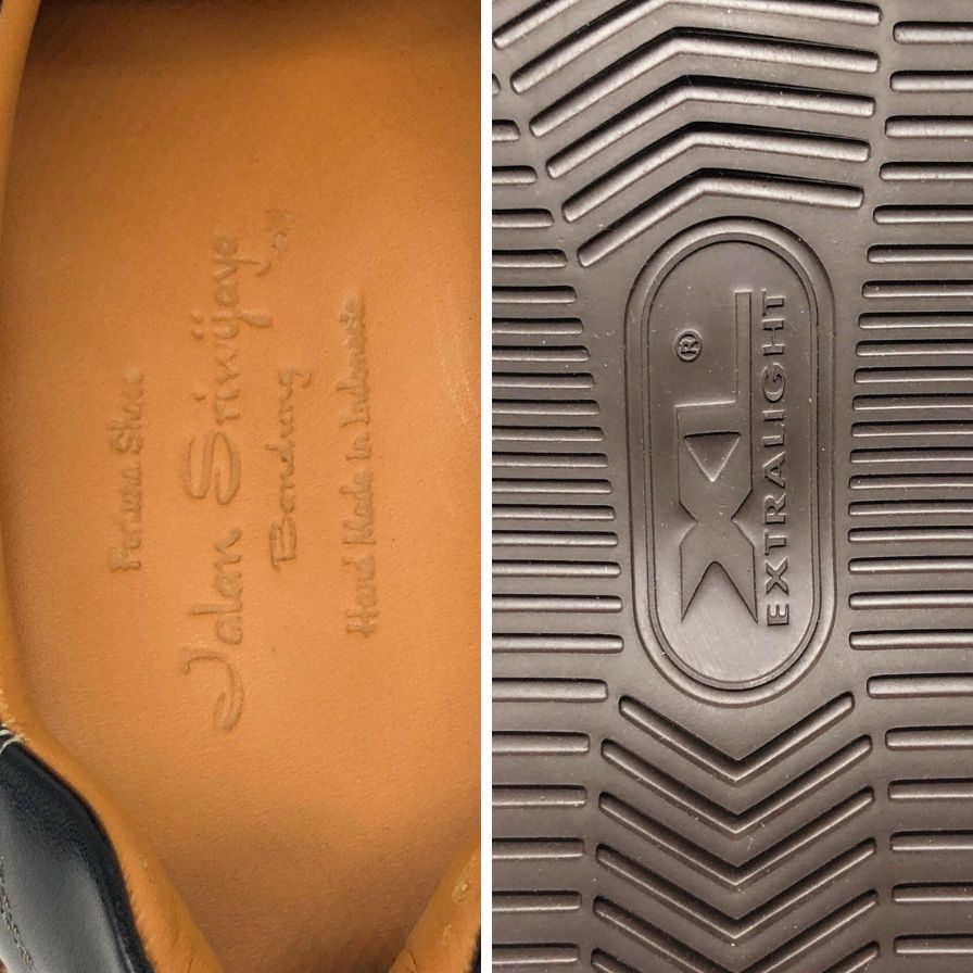 ジャランスリウァヤ レザースニーカー インテリジェンス シューズ 210306 カーフ ブラック サイズ8 メンズ Jalan Sriwijaya Intelligence Shoes 約26.5cm【AFD15-2】