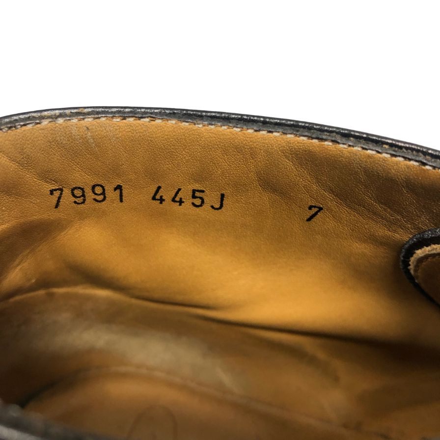 カルロスサントス チャッカブーツ レザー 7991 メンズ サイズ7 ブラック Carlos Santos 約25.5cm【AFD2】