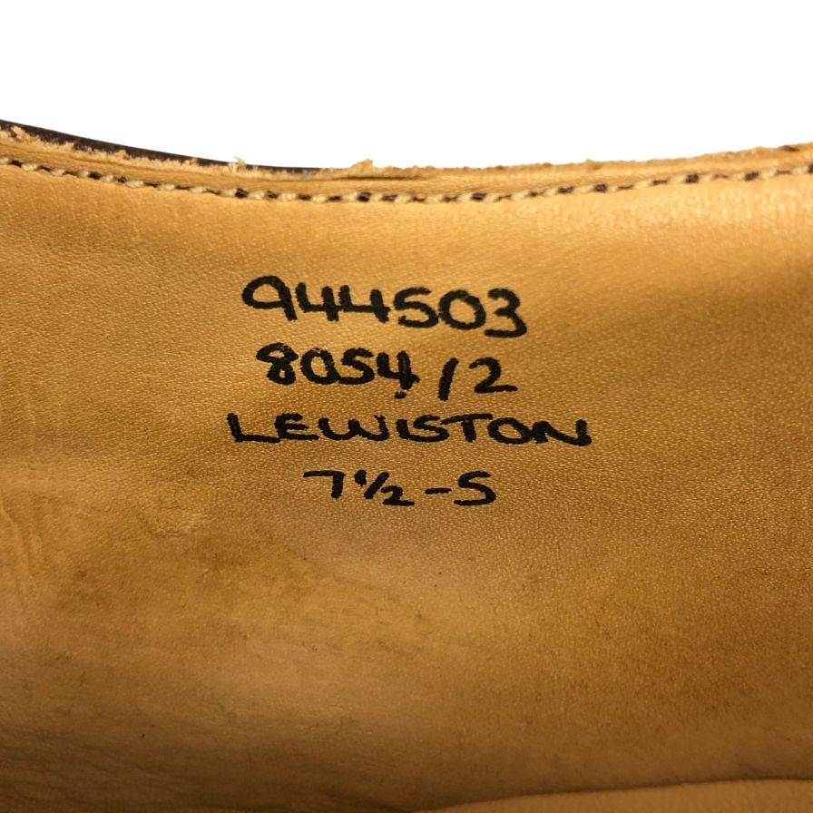 トリッカーズ レザーシューズ LEWISTON シングルモンク ミュージアムレザー ブラウン メンズ サイズ7.5 TRICKERS ビジネスシューズ 約26.5cm【LA】【中古】