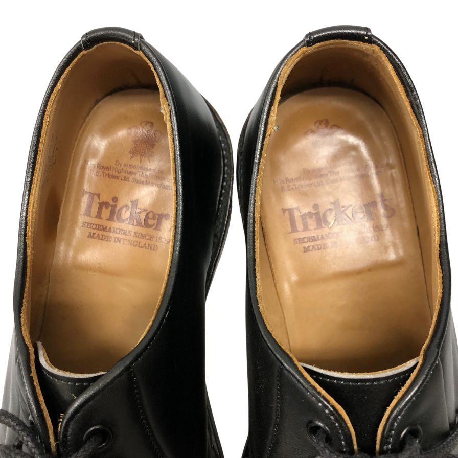 トリッカーズ レザーシューズ Uチップ 3617 レザー ブラック メンズ サイズ 8.5 TRICKER'S STUART 約27.0cm【AFD14】