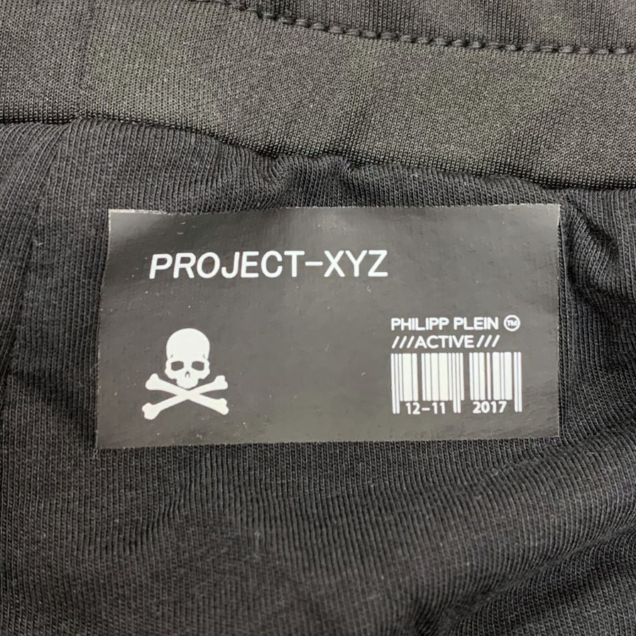 フィリッププレイン PROJECT-XYZ スパンコール スウェットパンツ レディース サイズM ブラック PHILIPP PLEIN 【AFB20】