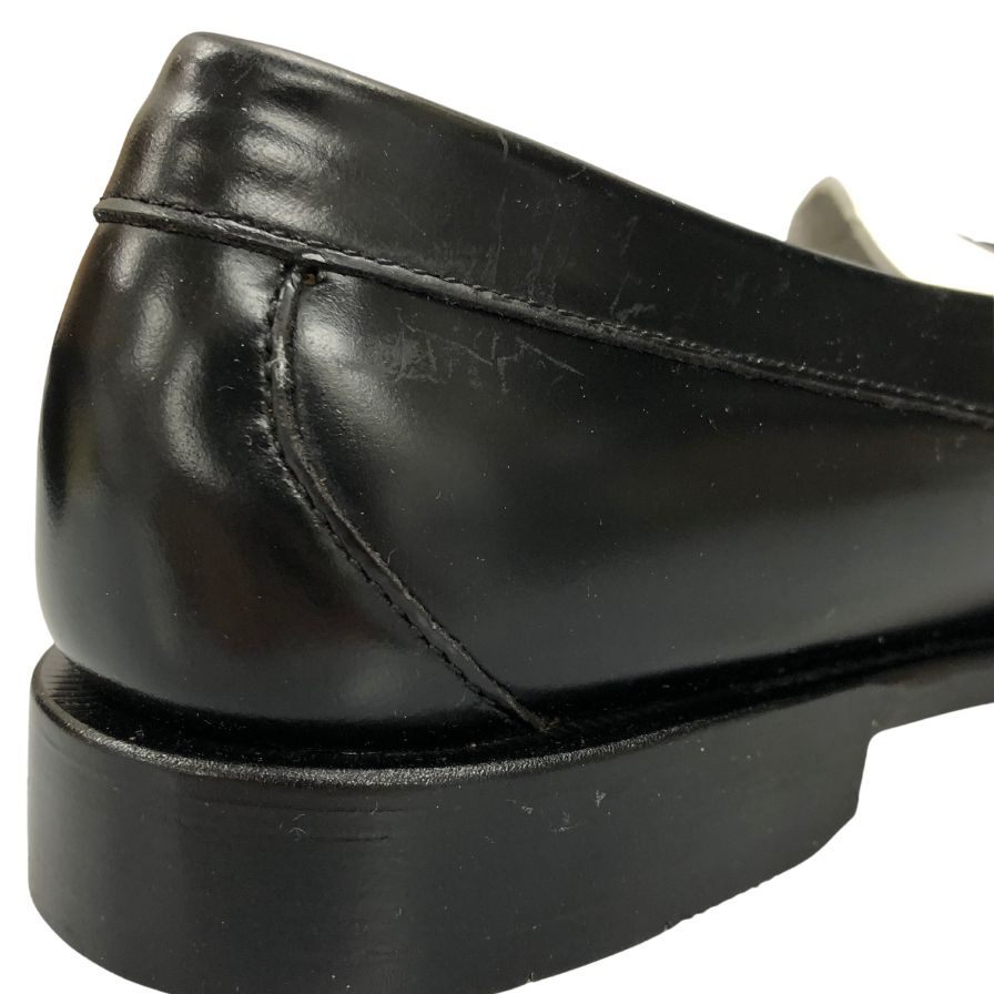 ジーエイチバス ローファー ウィージャンズ ラーソン サイズ7.5 メンズ ブラック ホワイト G.H.Bass&Co. WEEJUNS LARSON ローファー 約26.0cm【LA】【中古】