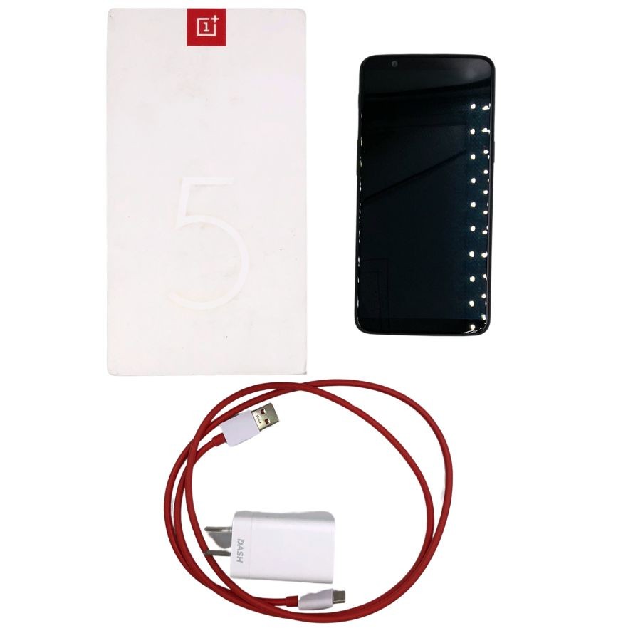 アンドロイド ワンプラス 5 スマートフォン 箱 充電器付き 容量118GB Android One Plus【AFI2】【中古】