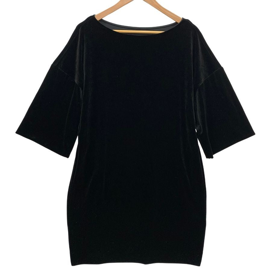 極美品◆デイジー ベロア ワンピース チュニックワンピース トリアセテート ブラック サイズ表記なし レディース DAISY VELOUR 【AFB47】