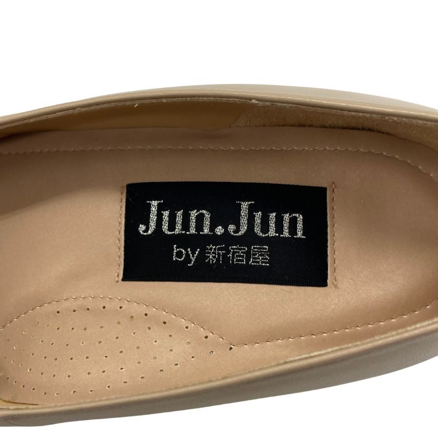 ジュンジュンバイ新宿屋 ハイヒール レザー 5400 ベージュ サイズ23.5 レディース Jun.Jun by shinjukuya 約23.5cm【7-17】