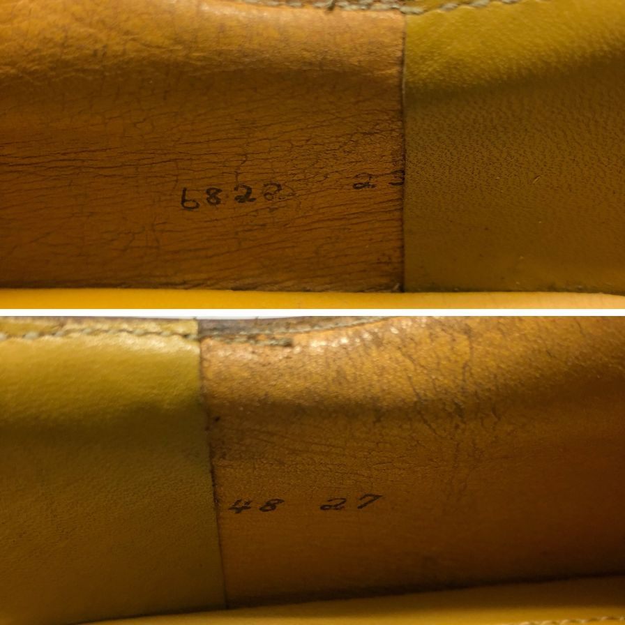 リーガル イーストコーストコレクション レザーシューズ 6822 パンチドキャップトゥ ブラウン レザー メンズ サイズ27 REGAL 約27.0cm【AFD8】