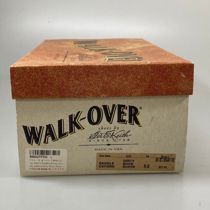 ウォークオーバー サドルシューズ スエード×カーフ コンビ ベージュ系 サイズUS9 WALK-OVER 約27.0cm【AFD4】