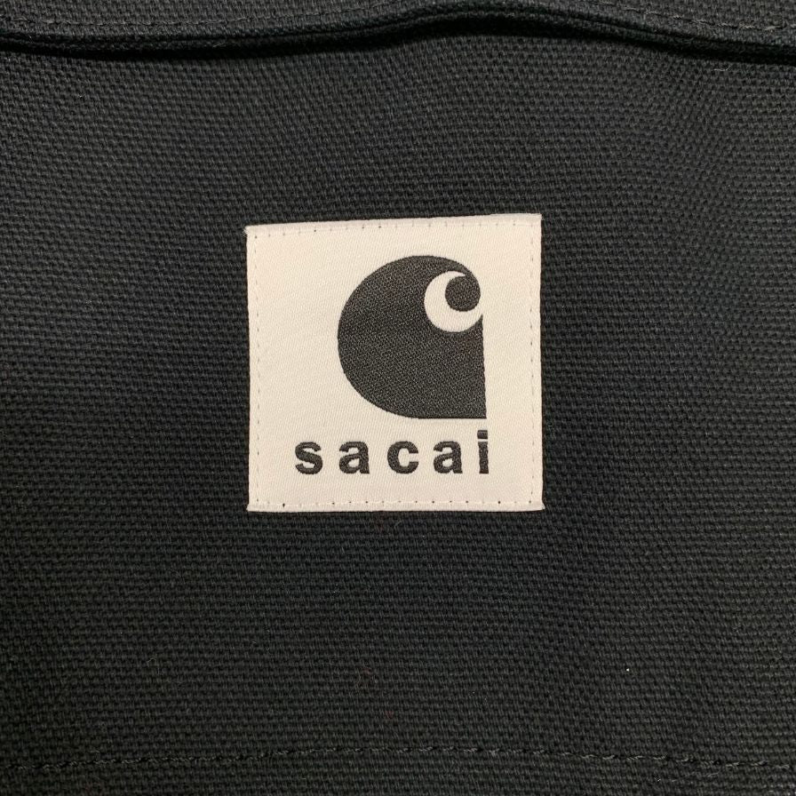 サカイ×カーハート スカート コットン ブラック レディース サイズ0 24ー07191 sacai×CARHARTT【AFB4】