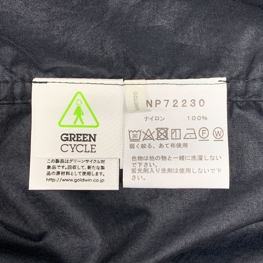 極美品◆ザ ノースフェイス コンパクトジャケット NP72230 メンズ ブラック サイズXL THE NORTH FACE 【AFB45】