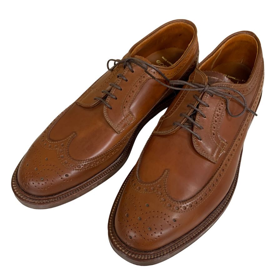 オールデン 97891 コードバン ウィングチップ ウイスキー サイズ9.5D ALDEN ビジネスシューズ 約27.5cm【LA】【中古】