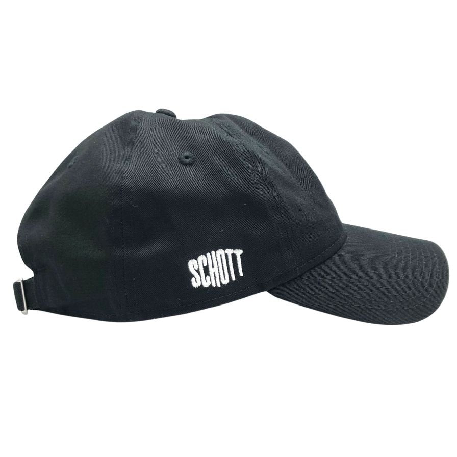 ショット×ニューエラ 9TWENTY SBロゴ刺繍 キャップ ユニセックス サイズF ブラック Schott×NEWERA【AFI1】