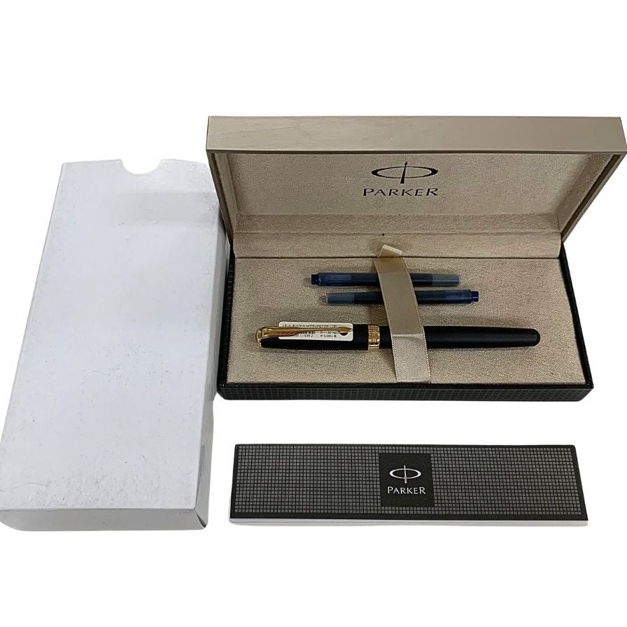 パーカー 万年筆 ソネット 細字 ペン先 18K 750 オリジナル M ブラック ゴールド GT PARKER SONNET【AFI18】