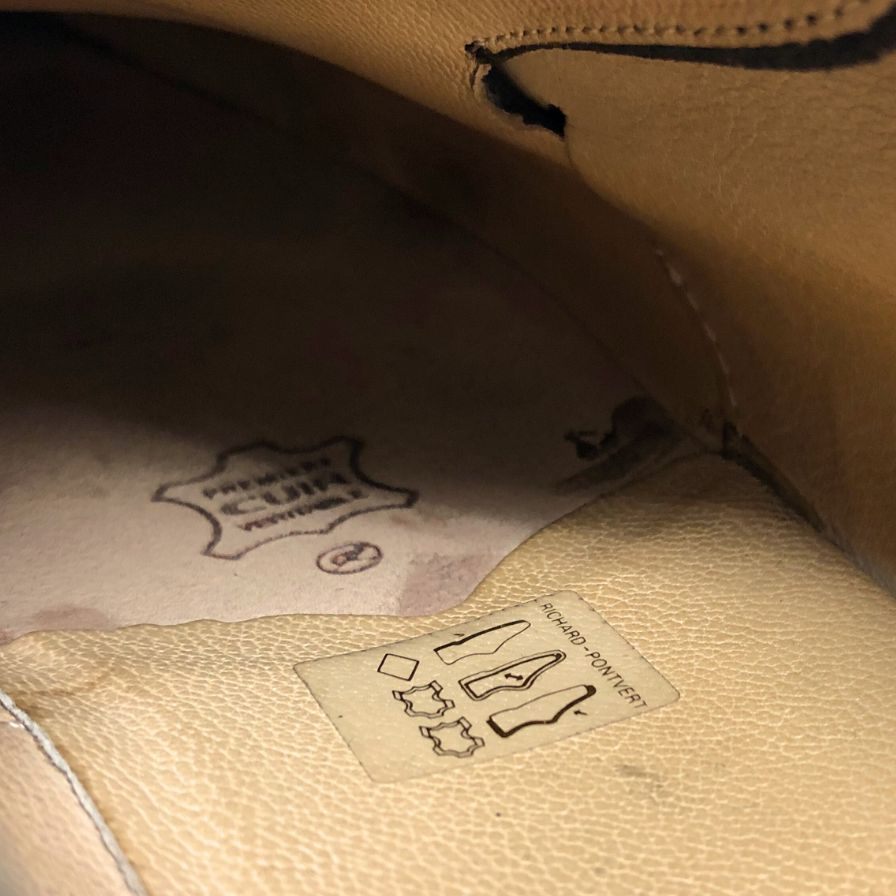 パラブーツ レザーシューズ ダブルモンク ウィリアム グレインカーフ メンズ サイズ8 ブラウン Paraboot WILLIAM ビジネスシューズ 約26.5cm【LA】【中古】