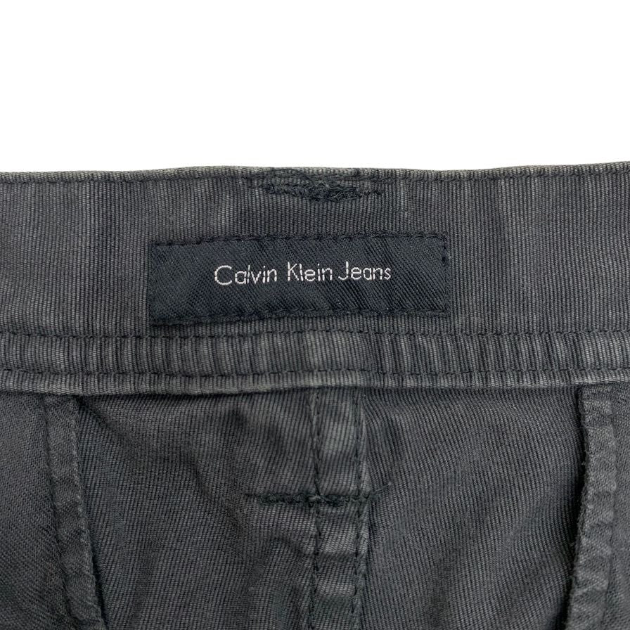 カルバンクライン ジーンズ カーゴパンツ ジップデザイン サイズ32 グレー系 メンズ Calvin Klein Jeans 【AFB44】