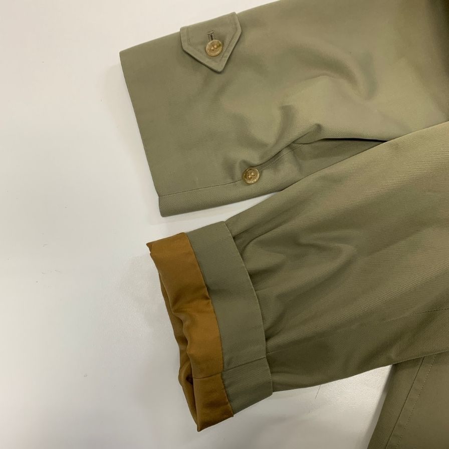 バーバリー バルカラーコート 旧タグ ライナー付き カーキ メンズ サイズ160 Burberry【LA】