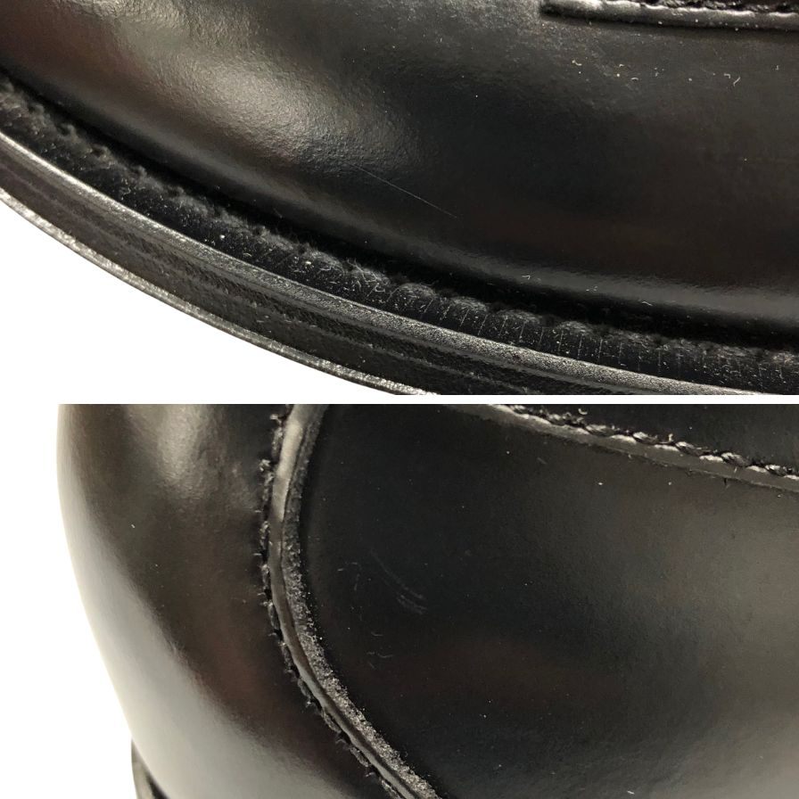 ジーエイチバス ローファー ウィージャンズ ラーソン クロコ型押し サイズ6.5 メンズ ブラック G.H.Bass&Co. WEEJUNS LARSON ローファー 約25.5cm【LA】【中古】