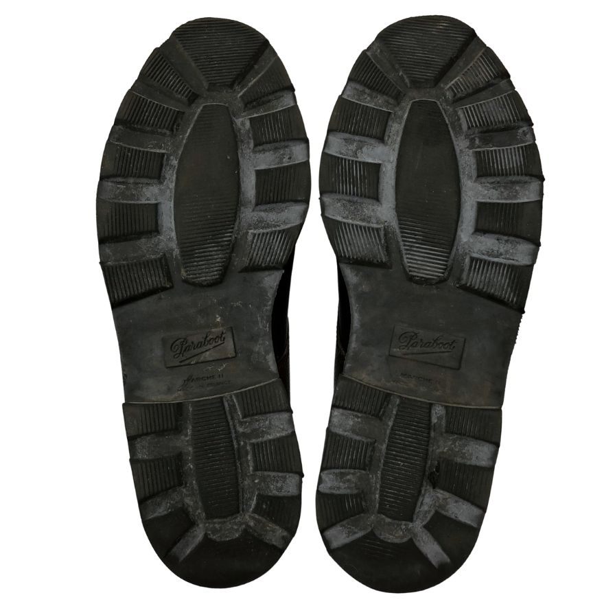 パラブーツ レザーシューズ ダブルモンク ウィリアム グレインカーフ メンズ サイズ8 ブラウン Paraboot WILLIAM ビジネスシューズ 約26.5cm【LA】【中古】