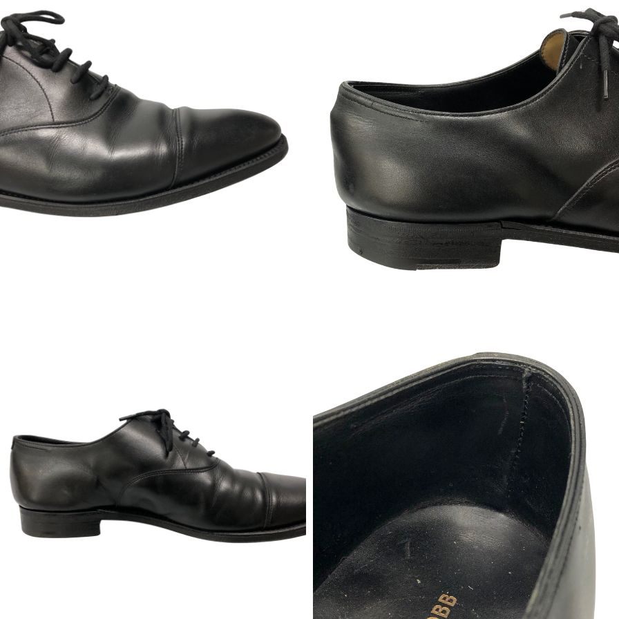 ジョンロブ レザーシューズ シティ2 サイズ7.5E ブラック JOHN LOBB ビジネスシューズ 約26.0cm【LA】【中古】
