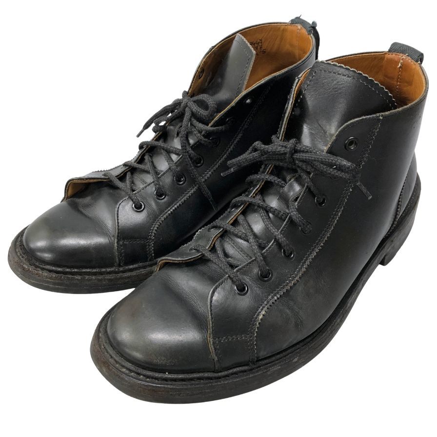 トリッカーズ モンキーブーツ M6077 レザー サイズUK7.5 メンズ ブラック Tricker’s 約26.0cm【AFD15】