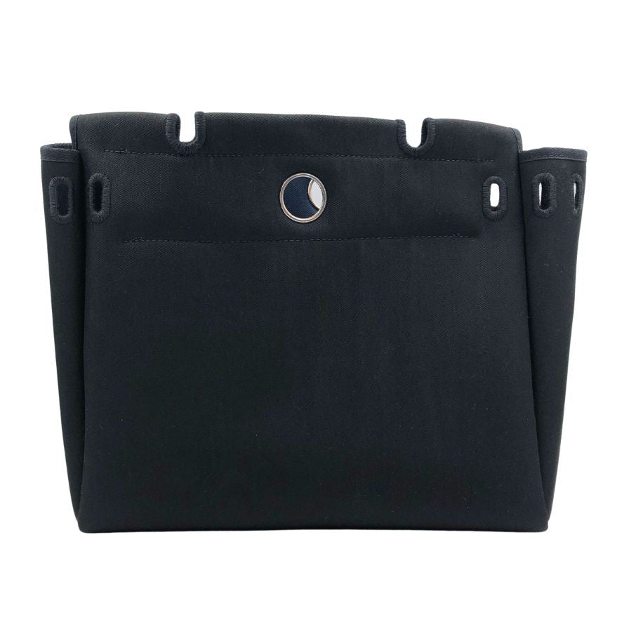エルメス バッグカバー エールバッグ用 ブラック キャンバス HERMES【AFE5】