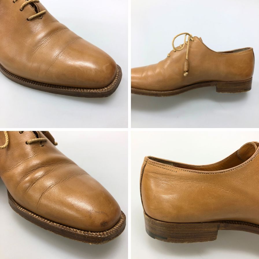 レクレルール グットイヤー プレ―ントゥー メンズ サイズ 7ハーフ ブラウン LECLAIREUR 約25.5cm【AFC31】