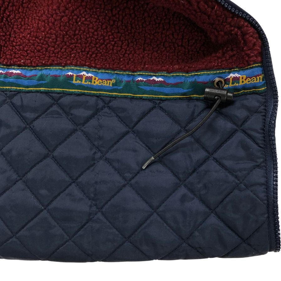 美品◆エルエルビーン ジップブルゾン 80S ネイビー メンズ サイズ S L.L.Bean 【AFA2】