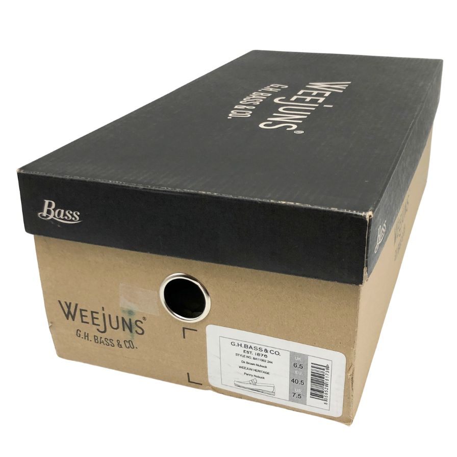 ジーエイチバス ローファー ウィージャンズ ヘリテージ スエード サイズ7.5 メンズ ブラウン G.H.Bass&Co. WEEJUNS ローファー 約26.0cm【LA】【中古】