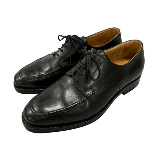 クロケット&ジョーンズ レザーシューズ Uチップ ベイズウォーター カーフ ブラック サイズ5E メンズ CROCKETT&JONES BAYSWATER 約23.5cm【LA】