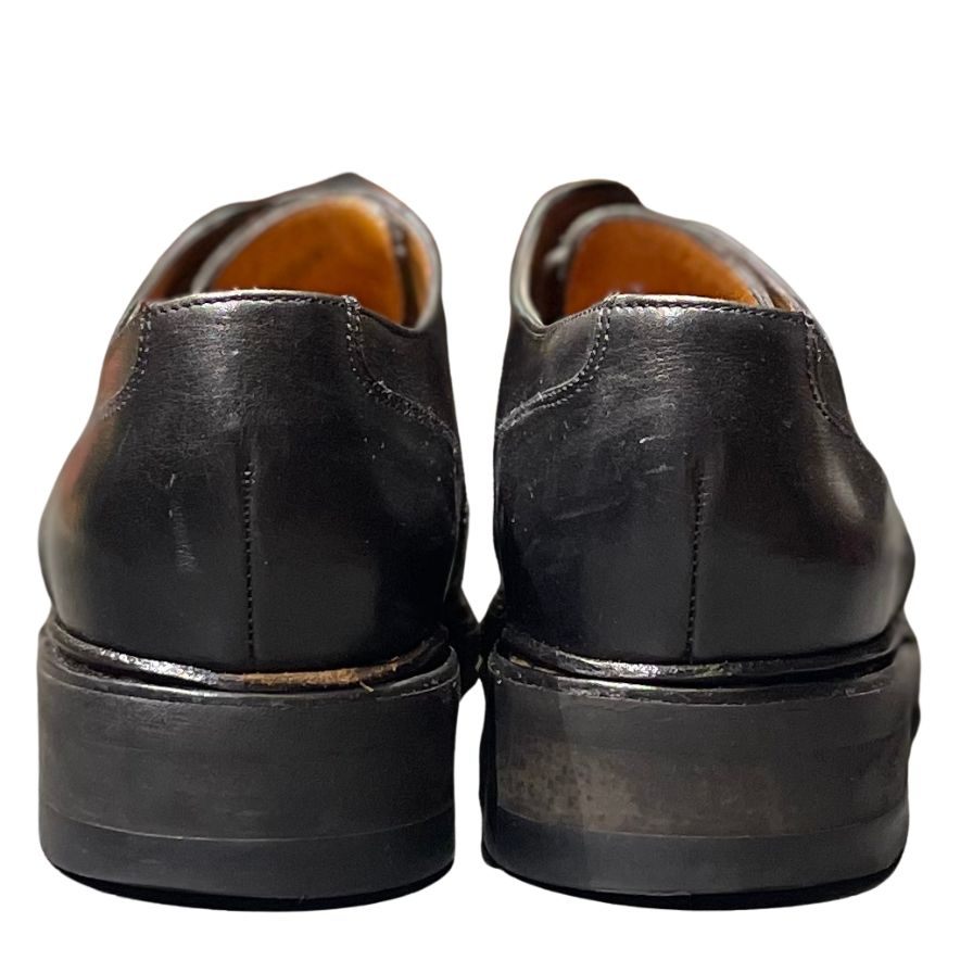 パラブーツ レザーシューズ シャンボード Uチップ カーフ ブラック メンズ サイズUK7 Paraboot CHAMBORD ビジネスシューズ 約25.5cm【LA】【中古】
