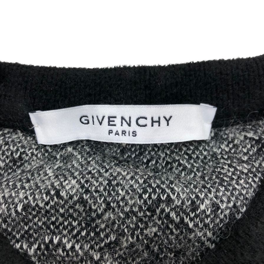 極美品◆ジバンシー ニット セーター メンズ モヘヤ サイズM ブラック BW903V405S GIVENCHY 【AFB5】