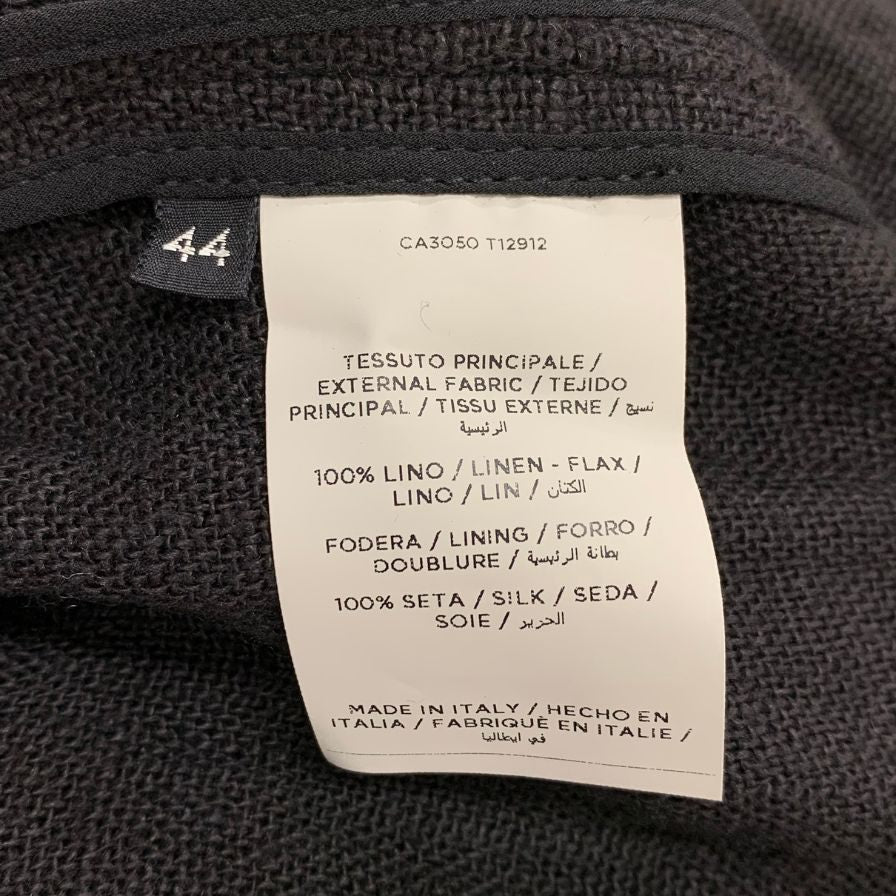 極美品◆トムフォード 長袖 トップス リネン100% レディース サイズ44 ブラック TOM FORD 【AFB1】