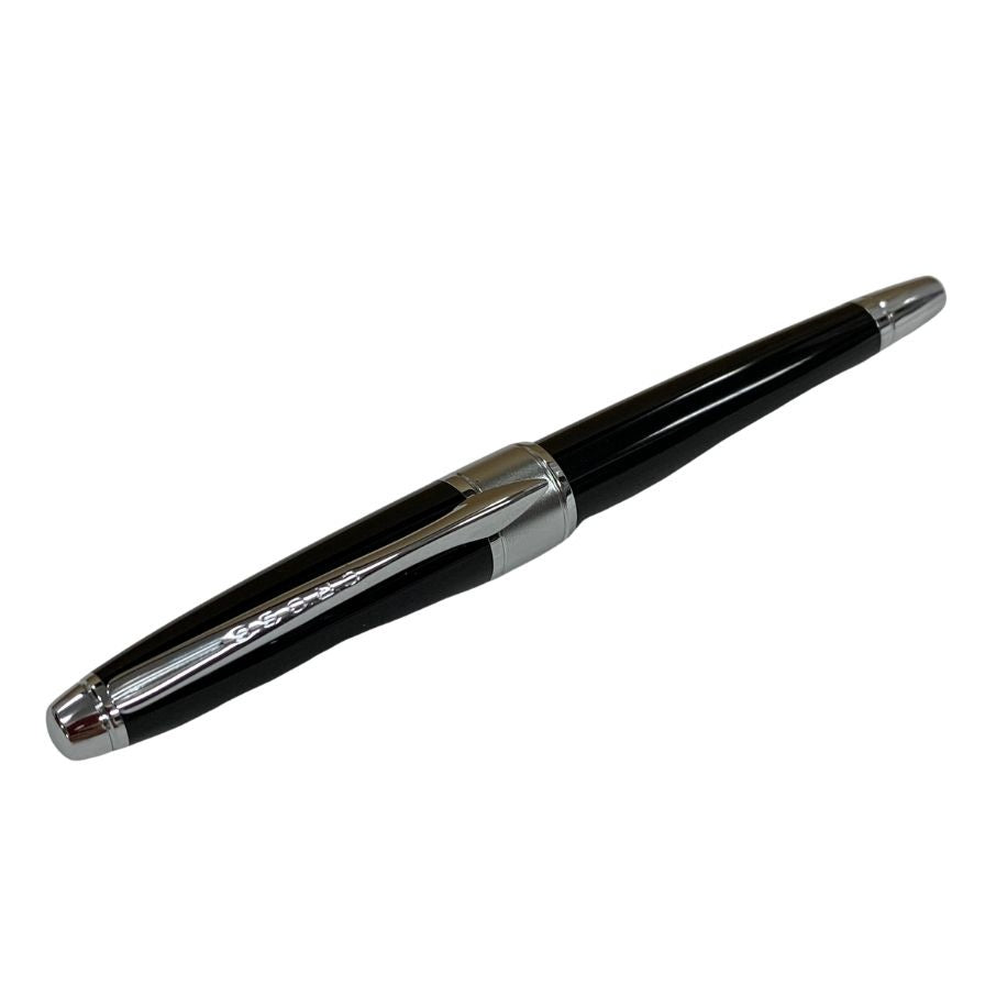 クロス 万年筆 ブラックラッカー EST1846 ペン先18K750 ブラック×シルバー CROSS【AFI4】