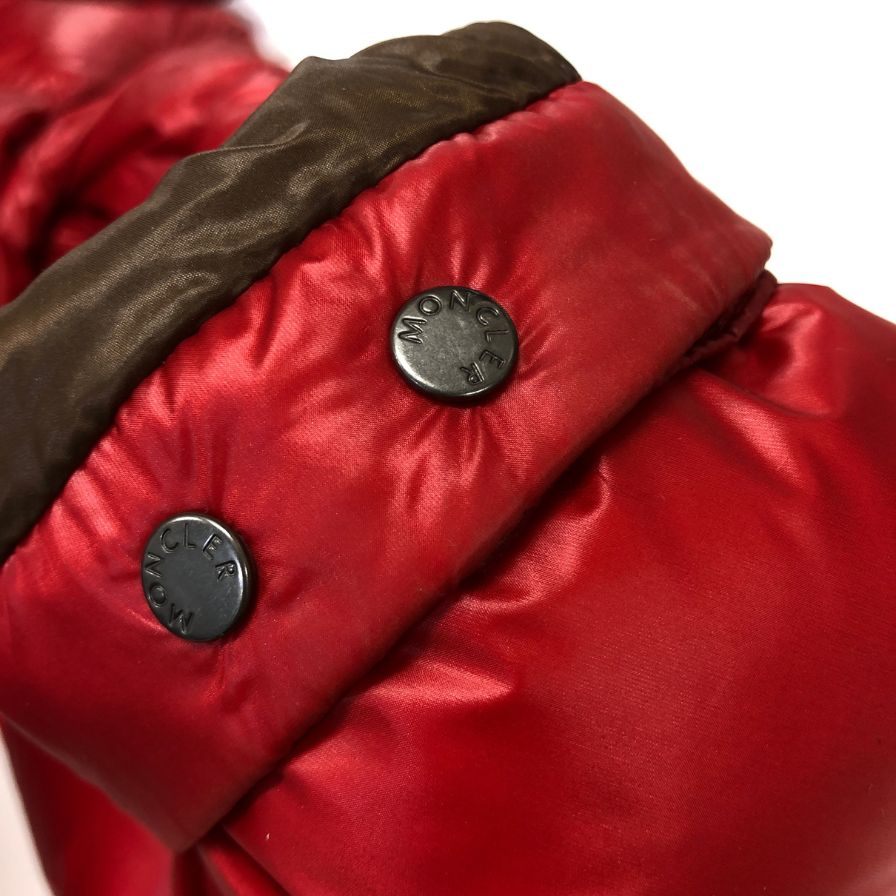 美品◆モンクレール ZIN 14年 ナイロン ダウンジャケット レイヤード レッド サイズ0 Moncler 【AFA13】
