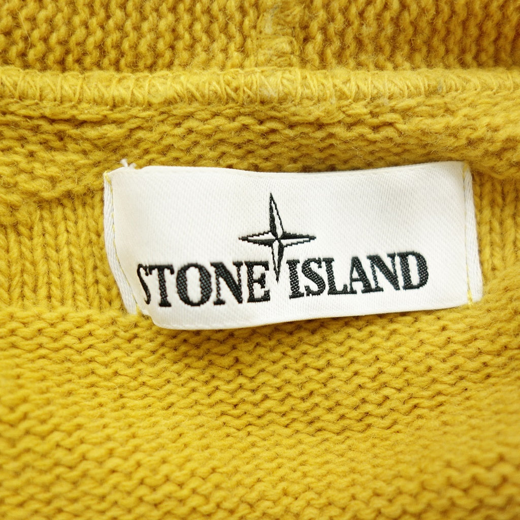 極美品◆ストーンアイランド ニットパーカー イエロー系 6915528A3 サイズ3XL STONE ISLAND 【AFB10】