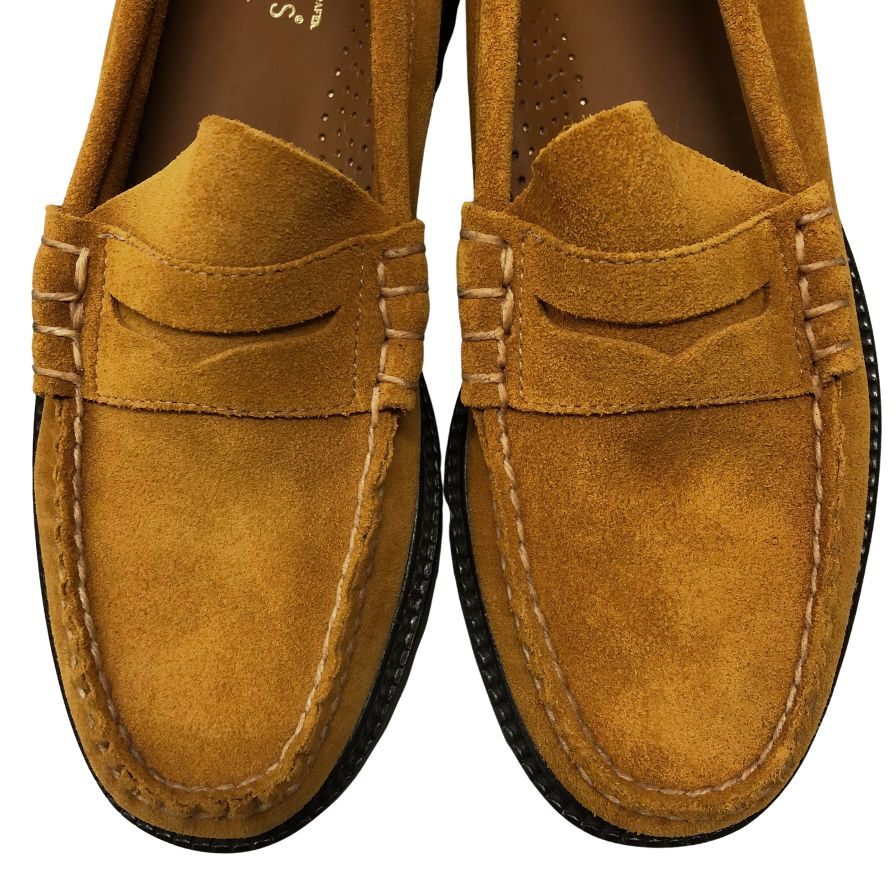 ジーエイチバス ローファー ウィージャンズ ラーソン スエード サイズ7 メンズ ブラウン G.H.Bass&Co. WEEJUNS LARSON ローファー 約25.0cm【LA】【中古】