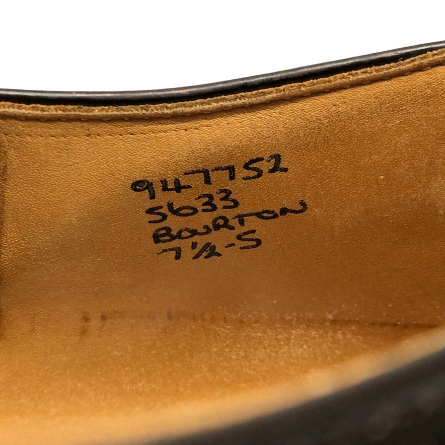 トリッカーズ レザーシューズ バートン ウィングチップ 5633 ダークブラウン メンズ サイズ7.5 Tricker`s BOURTON ビジネスシューズ 約26.0cm【LA】【中古】