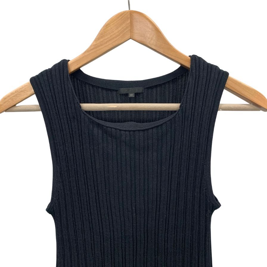 美品◆トゥービーシック ノースリーブワンピース ニット ブラック レディース サイズ40 TO BE CHIC 【AFB35】