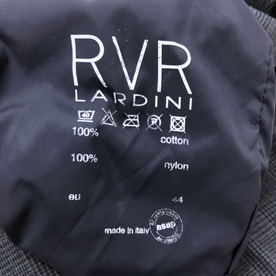 極美品◆ラルディーニ コート リバーシブル コットン ブラック サイズ44 メンズ LARDINI 【AFB28】