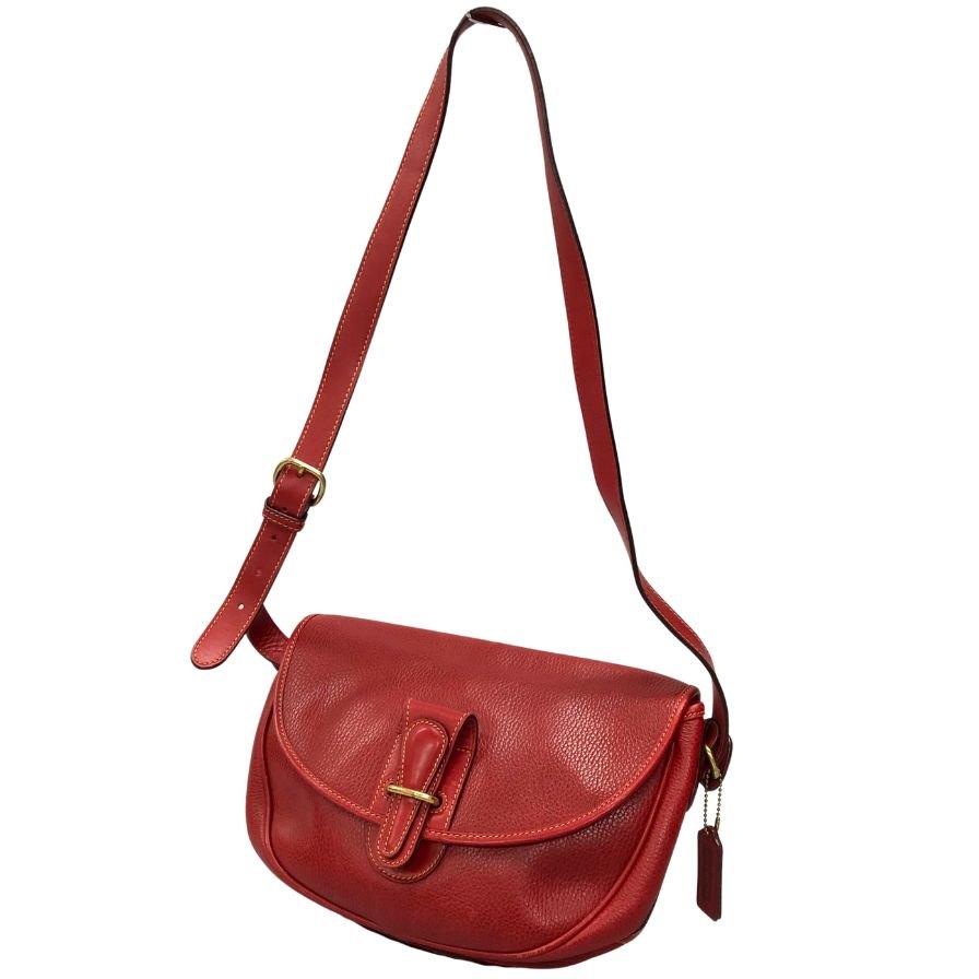 OLD COACH オールド コーチ クラブタンレザー ミニウォレット レッド 快適ファッション - OLD COACH オールド コーチ クラブ