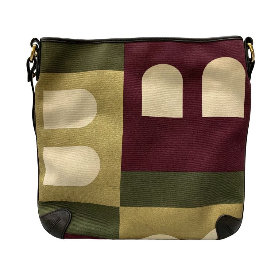 バリー ショルダー トートバッグ キャンバス レザー Bロゴ ユニセックス マルチカラー BALLY【AFE5】